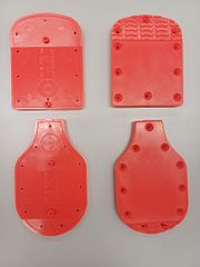 HEEL&TOE LIFTER 5MM (1 PAIR) FLUO RED